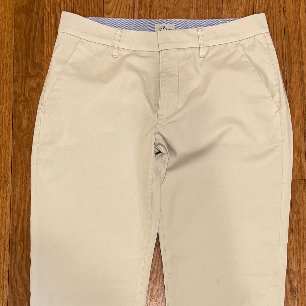 J Crew Slim Boyfriend Chino, NWT, Natural, 27